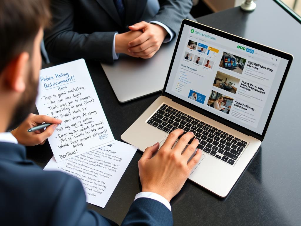 Job interview preparation for digital marketing positions without a degree